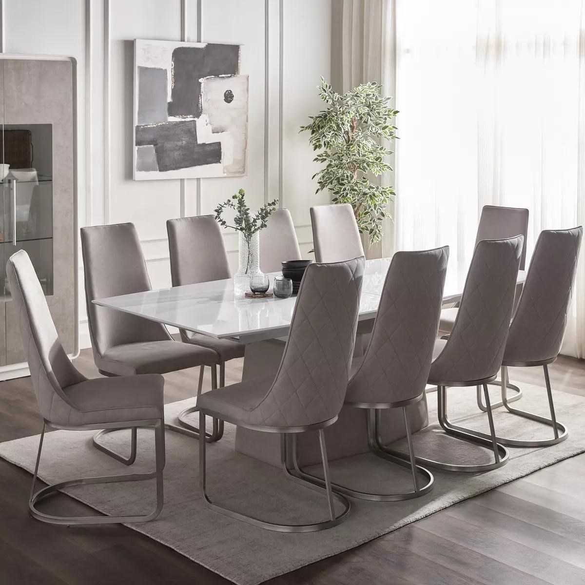 Grey dining table 